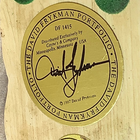 David Frykman Portfolio Santa Rides Canadian Goose 1997 Christmas 6" Tall DF1415 - Picture 9 of 9